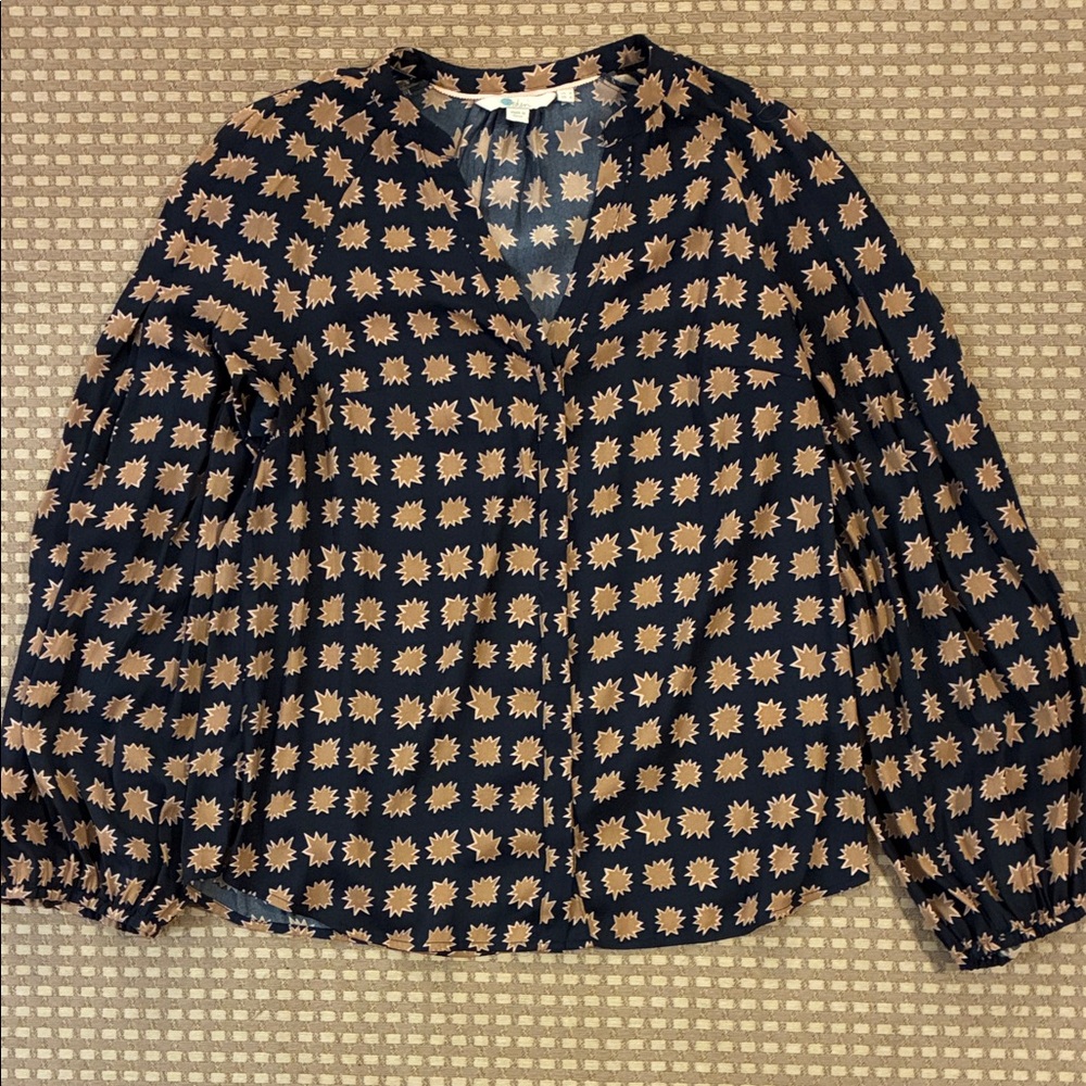 Boden x Anthropologie sunburst Blouse
